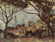 Paul Cezanne The Sea at L Estaque oil painting
